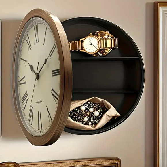 Working Clock Safe! Contents Not Included! - Picture 2 of 3